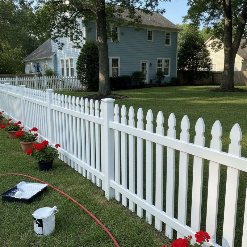 Chain Link Fence Painting in Waco, TX